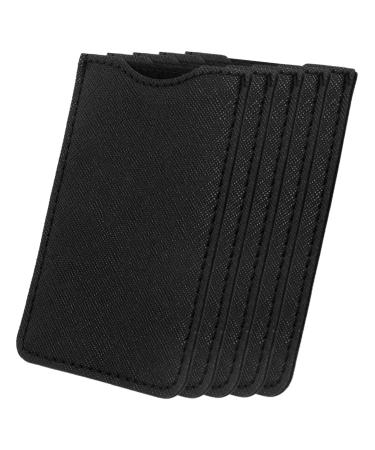 5 Pi ces tui Peigne Pu Pochette Peigne tuis Souples pour Peignes Femme Porte-peigne Pu Sac de Rangement Court