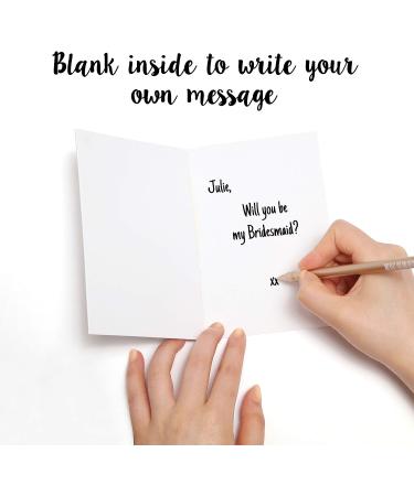 Bridesmaid Proposal Cards with Bath Bombs - 6 Pack | Perfect Bridesmaids Proposal Gifts | Ring Style | Will You be My Bridesmaid Card Pack - Buy Online on GoSupps.com
