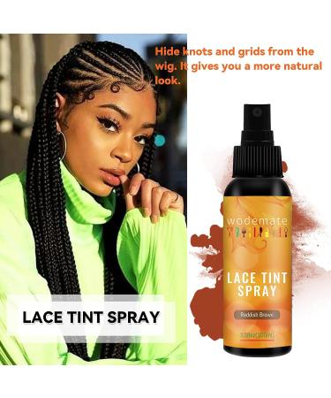 Wodemate Brown Lace Tint Spray 100ML - Hair Tinting for Lace Wigs & All Hair Types - Buy Online on GoSupps.com