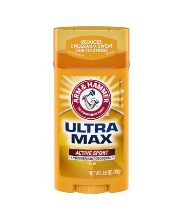 Arm and Hammer Ultra Max Solid Antiperspirant Deodorant - Active Sport 2.6 oz (Pack of 3) & Citrus 0.98 oz (Pack of 8) - International Shipping Available - Buy Online on GoSupps.com
