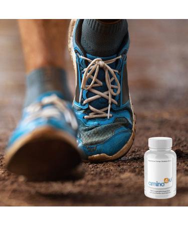 Amino4u Amino Acids Complex - 8 Essential Aminos (EAA & BCAA) - Vegan Additive-Free Made in Germany - 120 Tablets for Optimal Performance - Buy Online on GoSupps.com