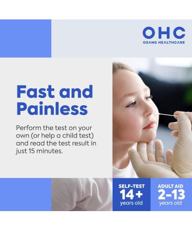 OHC COVID-19 Antigen Self Test 1 Pack - 2 Tests, Results in 15 Minutes, Easy & Non-Invasive Nasal Swab, At-Home Testing Kit - Buy Online on GoSupps.com