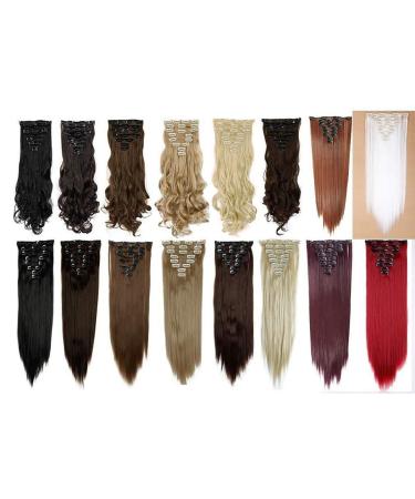 Buy S-Noilite Clip In Hair Extensions - Smooth 58cm Light Brown 8PC Partial Set with 18 Clips for Realistic Look - Buy Online on GoSupps.com