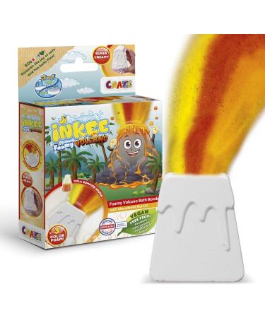 Inkee Foamy Volcano 10 Set | Colorful Bath Bombs for Kids | Cola Scented Volcano-Shaped Bathing Balls with Macadamia Oil - Buy Online on GoSupps.com