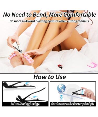Toe Nail Clippers for Thick Nails Seniors Wide Jaw Opening Nail Clippers Ergonomic Toenail Clipper with Ear Cleaner Ear Wax Remover for Men Stainless Steel Ear Wax Removal Kit Fingernail Clippers - Buy Online on GoSupps.com