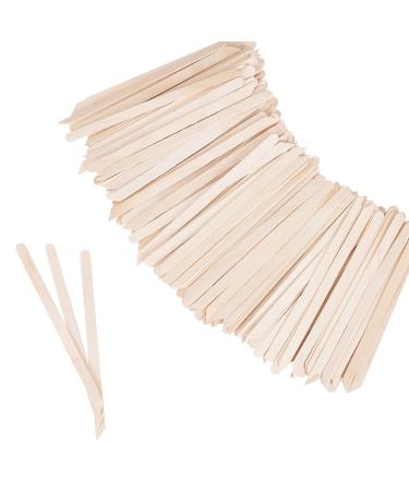 1200Pcs Wooden Wax Sticks Small Wax Spatula Eyebrow Wax Sticks for Hair Removal Eyebrow Lip Nose Brow Wax Applicator Sticks (Slanted Handle)