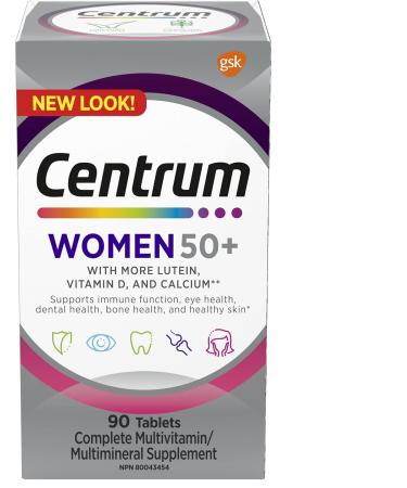Centrum Adult Select Essentials Multivitamins for Men & Women 50 Plus & Women 50 Plus Multivitamins/Minerals Supplement for Women 50+ 90 Tablets (Packaging May Vary) - Buy Online on GoSupps.com