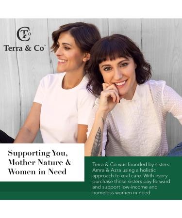 Terra & Co. Brilliant Black Charcoal Toothpaste | Natural Vegan Whitening & Remineralizing | Sensitive Teeth Formula | Mint | 3.4 oz - Buy Online on GoSupps.com