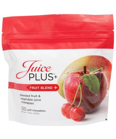 Juice Plus+ Fruit Blend Soft Chews (Chewables) - Boost Your Nutrition with 11 Fruits & Plant Ingredients - Vegan Gummy for Kids & Adults - Vitamins, Whole Food Nutrition - 120 Chewables