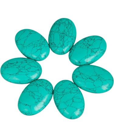 MookaiTedecor Nature Gemstones Drumstone | Polished Energy Stone for Reiki & Home Decor - Green Turquoise Healing Crystal - Buy Online on GoSupps.com