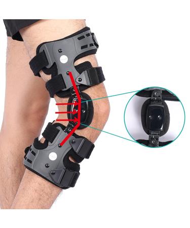 OA Unloader Knee Brace for Osteoarthritis & Joint Pain Relief - Adjustable Support for Arthritis Cartilage Repair & Lateral Degeneration (Gray/Left - Buy Online on GoSupps.com