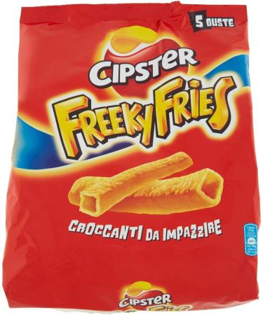  Italian Gourmet E.R. Cipster Freeky Fries Potato Chips Unique Crunchy Shape to Go Crazy 3 x 125g + Italian Gourmet Polpa 400g - Buy Online on GoSupps.com