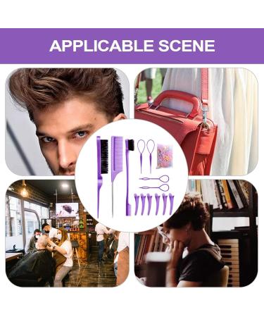 Whnbuij Styling comb buildup brush detangling combs and portable teasing barbell division braiding tools for styling travel daily use lilac - Buy Online on GoSupps.com