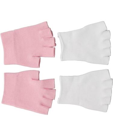 Qukaim Spa Fingerless Gloves Moisturizing Gel Fingerless Gloves and Open Toe Socks Set for Cracked Hands and Feet Spa Repair Kit. - Buy Online on GoSupps.com