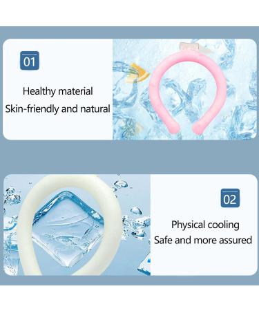 Dr Chilly Ice Ring tubo de enfriamiento del cuello 2024 Ice Ring Neck Cooler se congela en agua del grifo reutilizable Ice Neck Ring Productos de enfriamiento corporal port tiles para (1 Uds. Blanco) 1 Uds. Blanco - Buy Online on GoSupps.com