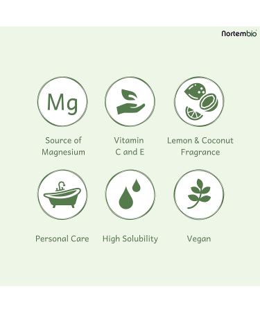 Nortembio Epsom Salt 180g - Lemon & Coconut Fragrance Vitamin C & E Hydration Swimming Salt for Body Care E-book Included - International Shipping - Buy Online on GoSupps.com