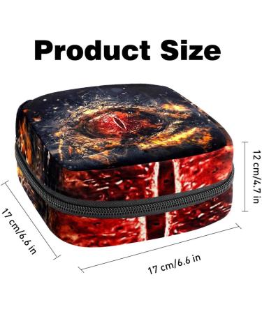 Shop Stylish Menstruation Pad Bag with Zipper - Chinese Dragon Design | Women s Tampon & Napkin Storage for Travel - Buy Online on GoSupps.com