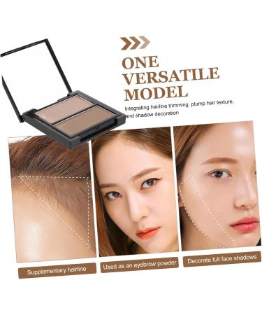  Didiseaon Didiseaon 2 disc repair cosmetic contouring face shadow cosmetic palette lighter shade powder shading face position flash powder nose shadow powder tray - Buy Online on GoSupps.com