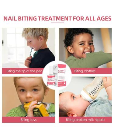 Anti Nail Biting Polish - 15ML Treatment for Kids & Adults | Bitter Deterrent Liquid to Stop Nail Biting & Thumb Sucking - Nail Care Solution - Buy Online on GoSupps.com