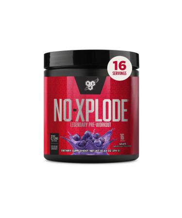 BSN N.O.-XPLODE Pre Workout Powder Energy Supplement for Men and Women with Creatine and Beta-Alanine Grape 16 Servings 0.65 Pound (Packaging May Vary)