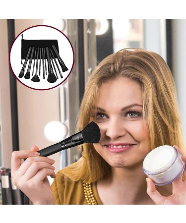 Zwpontia Makeup Brushes Kit | Full Face Eye Brush Makeup Brushes For Teen Girls Foundation Brushes For Powder Contour Blush Small Makeup Brush Set Black Design - Buy Online on GoSupps.com