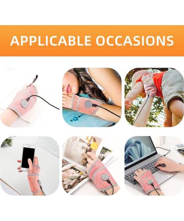 Fanwer Heated Wrist Wrap for Arthritis Pain Relief | Electric Wrist Heating Pad for Carpal Tunnel, Tendonitis, Joint Pain | Fast Heat for Left Right Hand - Buy Online on GoSupps.com