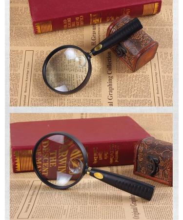 Acrylic Hand-held Magnifying Glass Old Man HD Lens Reading Newspaper Mobile Phone 90MM Portable Made in China - Buy Online on GoSupps.com
