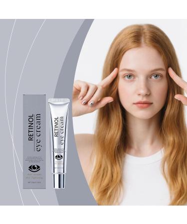  Yoelau Retinol eye cream for dark circles and puffiness Anti-aging moisturizing cream that reduces fine lines wrinkles and under-eye bags firming and illuminating serum (4) - Buy Online on GoSupps.com