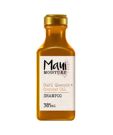 Maui Moisture - Curl Quench + Coconut Oil Shampoo (385 ml bottle) - Hydrating Shampoo with Coconut Oil - Vegan Shampoo for Thick and Curly Hair