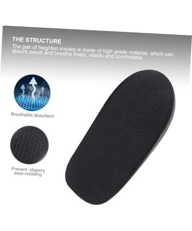 FOMIYES Heightening Insoles - 3 Pairs Heel Protector for Men | Invisible Height Increase Cushion Plantillas Ortopedicas - Buy Online on GoSupps.com