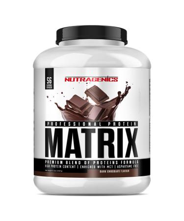 NUTRAGENICS Matrix Professional Protein - Soy protein isolate whey protein and micellar casein - Soy protein isolate - Muscle mass protein - Whey Protein 2.27 kg (chocolate)