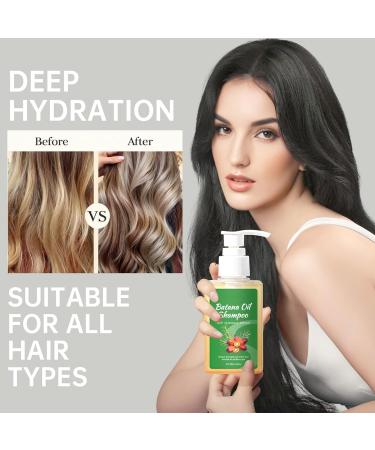  Grgowe Batana Oil Shampoo Rosemary Shampoo Repairs Damaged Hair Moisturizes Hair Loss For Healthier Thicker Hair Suitable For All Hair Types - Buy Online on GoSupps.com