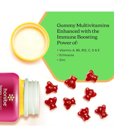 Honibe Melatonin Sleep Support Gummies & Adult Multivitamin Gummies Plus Immune Boost Nutritional Supplement + Multivitamin - Buy Online on GoSupps.com