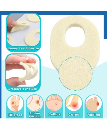 Nuanchu 36 Pcs Felt Callus Cushions - Oval Adhesive Pads for Pain Relief | Soft Breathable Foot Care for Men & Women | 1.7 x 2.2 Inch Callus Pads - Buy Online on GoSupps.com