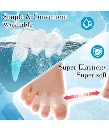 2 Pairs Toe Spacers & Bunion Corrector - Adjustable Soft Design for Bunion Pain Relief Hammer Toe Straightening & Overlapping Toes Support - Buy Online on GoSupps.com