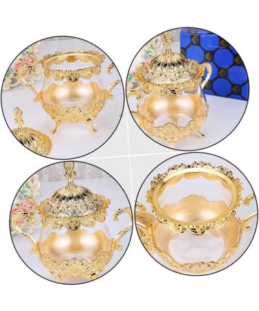 HOMSFOU 1pc Box Spice Jar Glass Terrarium with Lid Glass Food Storage Jar Glass Storage Container Sugar Server Retro Kitchen Canisters Seasoning Dispenser Jars Tea Pot Coffee - Buy Online on GoSupps.com