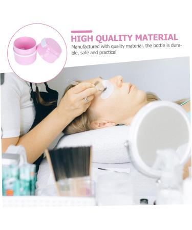 Healeved 1pc Glue Storage Tank Activated Charcoal Eye Lashes Glue Airtight Containers Lash Glue False Makeup Storage Tool Storage Jar Eyelash Abs Environmental Protection Material Pink - Buy Online on GoSupps.com
