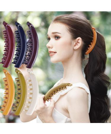 RC ROCH 6 POSTER HARKING CHILDER HAIRCH BANAN CANNESS Women High quality Robust for more volume large classic multi -colored 6 pieces (1 -pack) classic multifoles