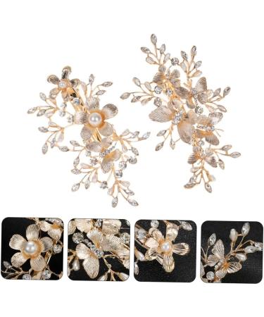 FRCOLOR Set of 2 hair pins flower decoration pearl hair comb duckbill hair clips crystal headpiece for the bride hair comb wedding rhinestone bridal clip hair accessories bridal headpiece - Buy Online on GoSupps.com