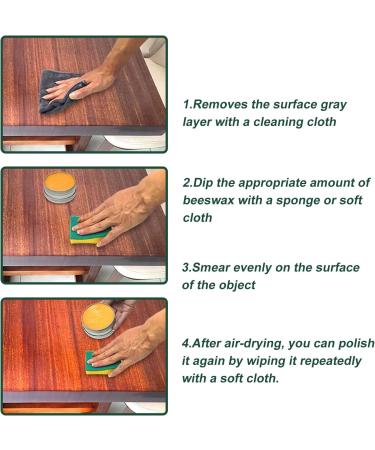 Wood Beeswax Furniture Polish - Natural Protection & Care for Furniture Floors & More | 3.38 fl.oz (100ml) | Eco-Friendly & Effective - Buy Online on GoSupps.com