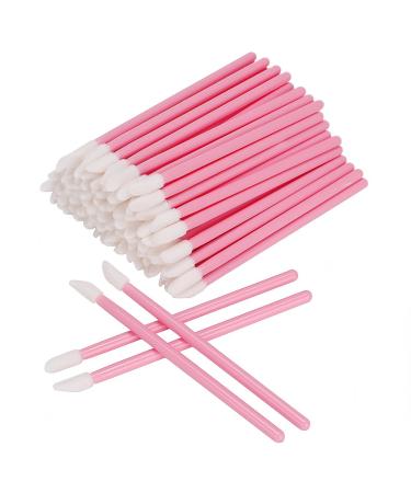 AKStore 200 Pcs Disposable Lip Brushes Make Up Brush Lipstick Lip Gloss Wands Applicator Tool Makeup Beauty Tool Kits Pink - Buy Online on GoSupps.com