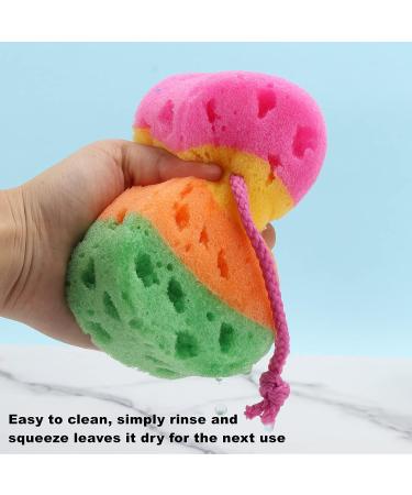 3-Piece Exfoliating Bath Sponge Set for Soft Shower Loofah Body Scrubber - Buy Online on GoSupps.com