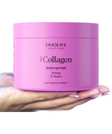 DuoLife SA Collagen Body Butter 200 ml Duolife firming body butter improves skin moisture and elasticity 5 hyaluronic acid and 8 plant extracts - Buy Online on GoSupps.com