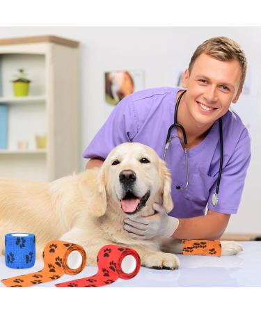 Self-Adhesive Bandage for Pets - 6 Rolls 5cm x 4.5m | Breathable Elastic Wraps for Dogs & Cats - Protects Wrists & Ankles - Buy Online on GoSupps.com