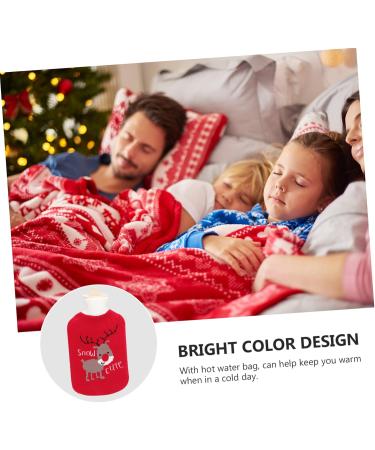 Nolitoy Christmas Heat Bottle Warmer - Cozy Knitting Cover & Sweet Gifts for Kids | Small Hot Water Bottles (32x20cm 2pcs) - Perfect Holiday Festive Gifts - Buy Online on GoSupps.com