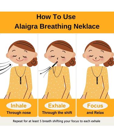Anxiety Relief Breathing Necklace - Meditation & Stress Relief Device for Women, Men, and Kids - Buy Online on GoSupps.com