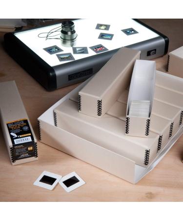Lineco Archival Slide Storage Box 15.5x11.5x3 - Holds 840 Slides - Tan - 1 Pack - Buy Online on GoSupps.com