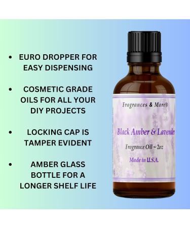 Black Amber Lavender Fragrance Oil - 2 oz | Best Candle Making Scent & Essential Oil for Home Diffusers | Premium Scented Oil for Soap Making - Buy Online on GoSupps.com