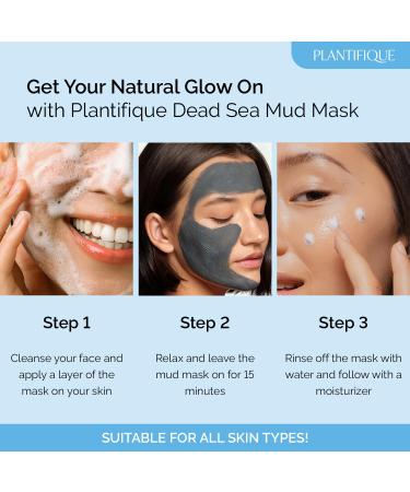 Dead Sea Mud Mask with Hyaluronic Acid for Men and Women - Deep Cleansing and Pore Minimizing Skin Care - 8.1oz - Buy Online on GoSupps.com