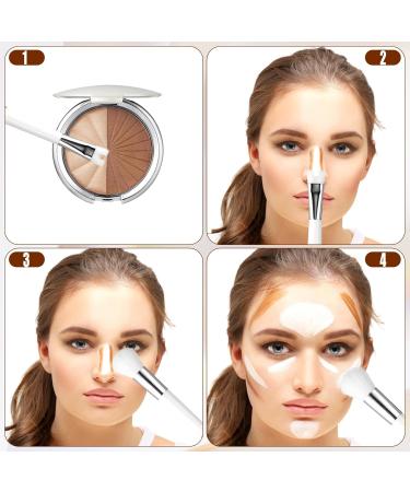 Shop U Shape Nose Brush - 2 in 1 Contour Brush for Cheeks & Highlight | Precision Makeup Tool - International Shipping Available - Buy Online on GoSupps.com